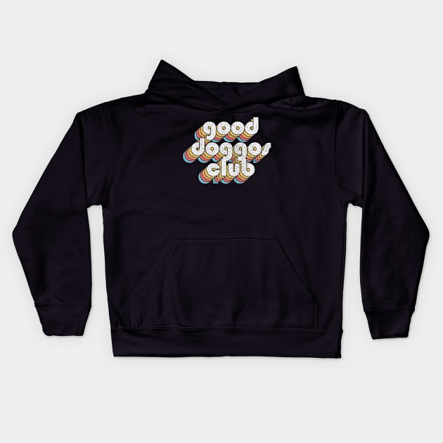 Good Doggos Club - Cute Dog Lover Gift Idea Kids Hoodie by DankFutura